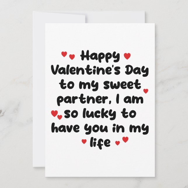 Valentines day card boyfriend girlfriend funny (Front)