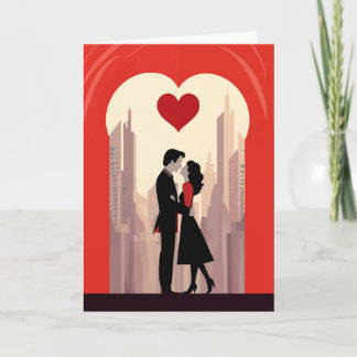 Valentine's Day Card - City Couple