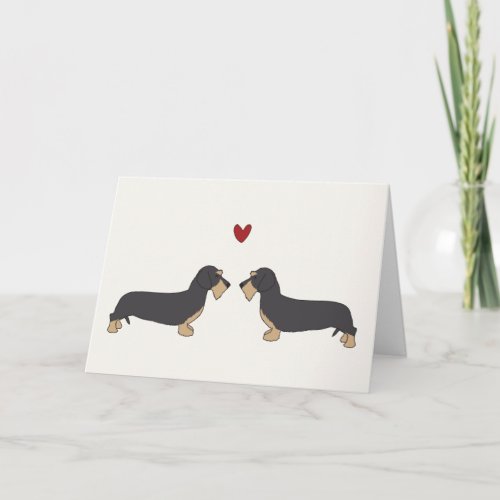 Valentines Day Card Cute Dachschund