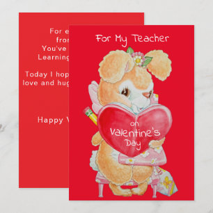 Valentine's Day Card for a Good Teacher