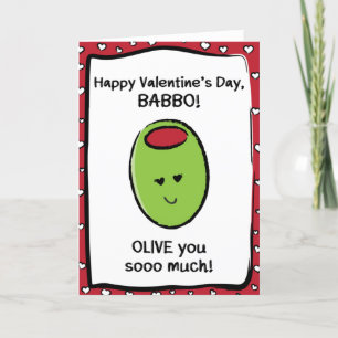 Valentine's Day Card for Babbo