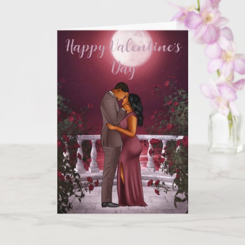 Valentines Day Card for Black Couple