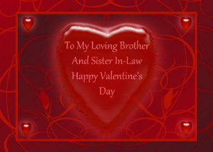 Valentine's Day Card For Brother And Sister In-Law