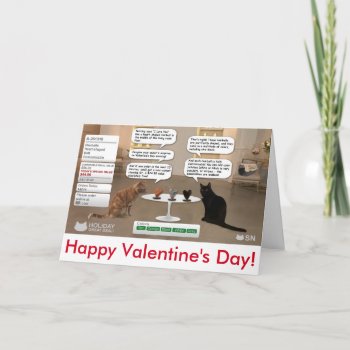 Valentine's Day Card For Cat Lovers by CrazyTabby at Zazzle