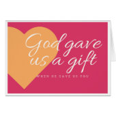 Valentine's Day card for children (Front Horizontal)