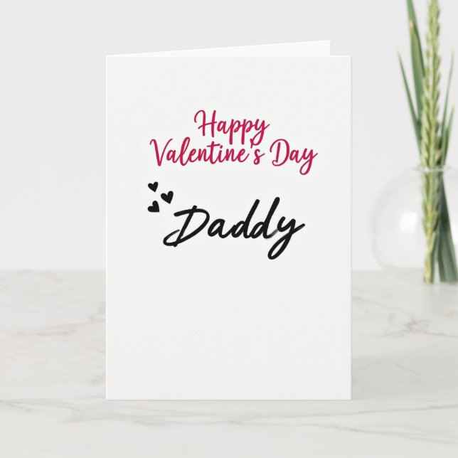 Valentines Day Card For Daddy (Front)