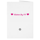 Valentine's Day Card For Father | Heart Confetti (Back)