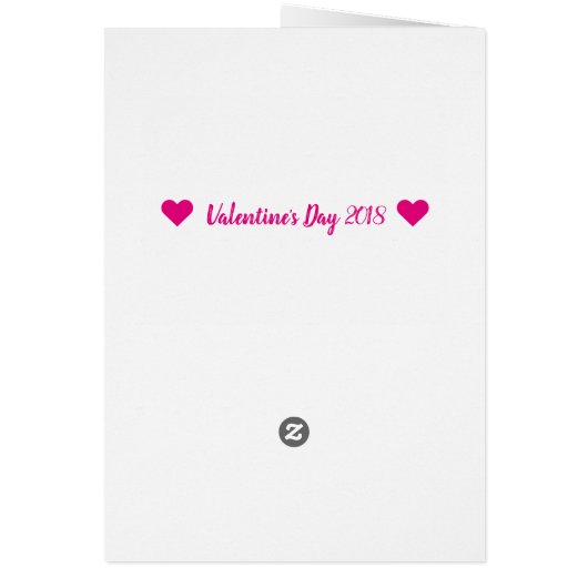 Valentine's Day Card For Father | Heart Confetti (Back)