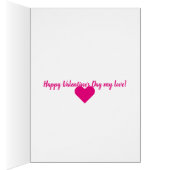 Valentine's Day Card For Father | Heart Confetti (Inside (Right))