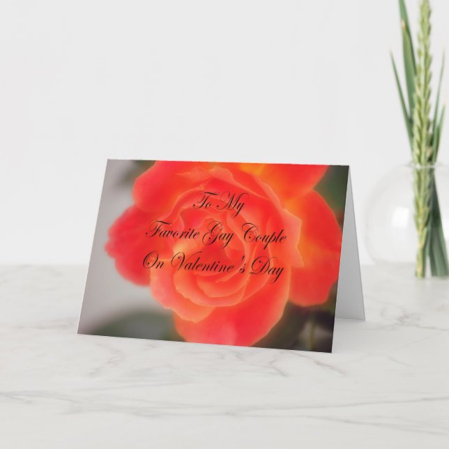 Valentine's Day Card For Gay Couple (Front)