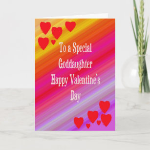 Valentine's Day Card For Goddaughter