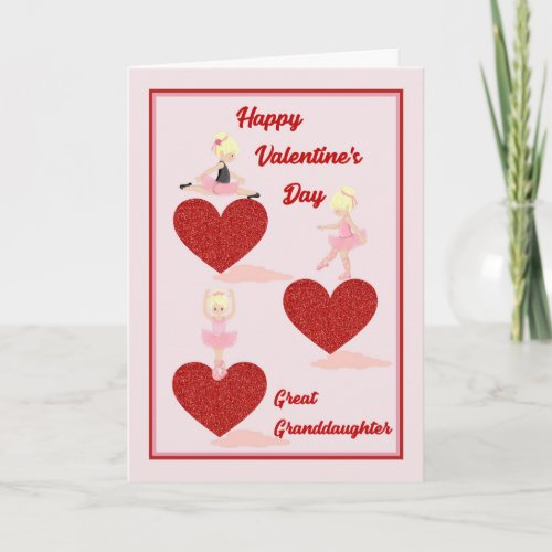 Valentines Day Card for Great Granddaughter