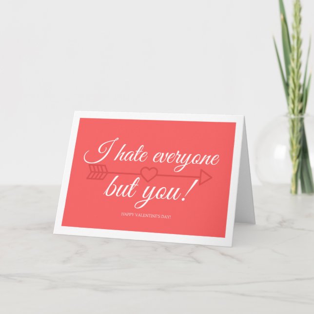 Valentine's Day card for Introverts (Front)
