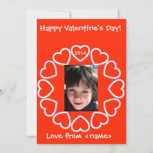 Valentine's Day card for kids English & Spanish (Front)