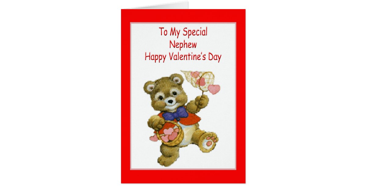 Valentine's Day Card For Nephew | Zazzle.com