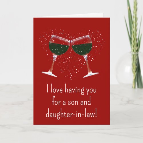 Valentines Day Card for Son and Daughter in Law