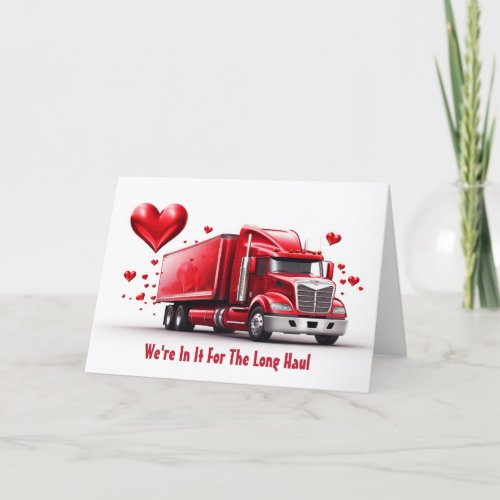 Valentines Day Card For Truckers