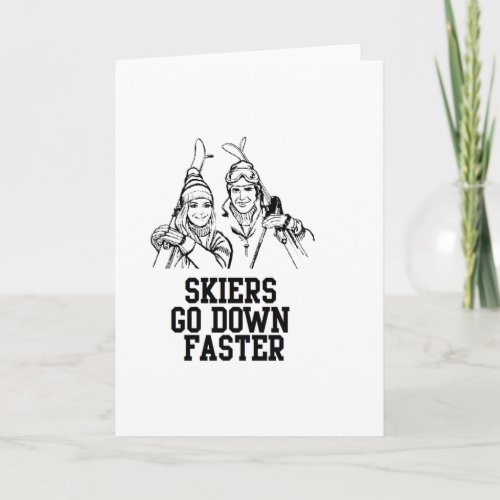 valentines day card for wife girlfriend skier
