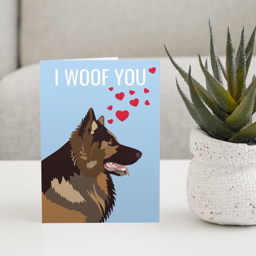 Valentines Day Card From the Dog Card