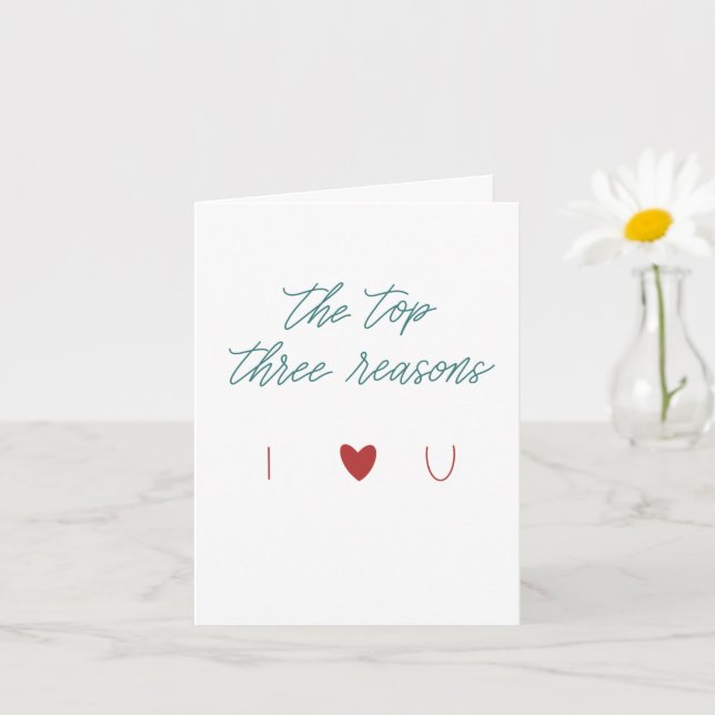 Valentine's Day Card - Gay Male (Small Plant)