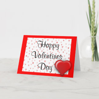 Valentine's Day Card Hearts