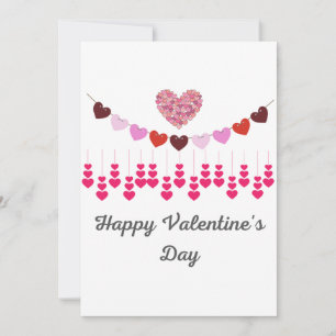 Valentines Day Card Hearts