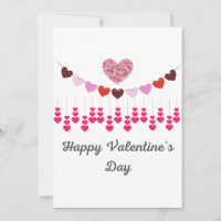 Valentines Day Card Hearts
