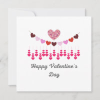 Valentines Day Card Hearts Valentines Day Card