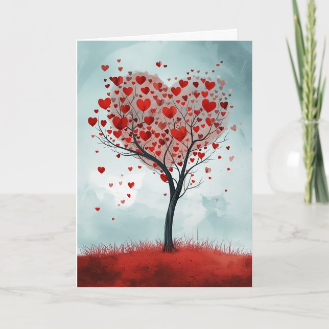 Valentine's Day Card - My Love Grows (Front)