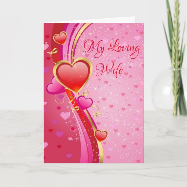 Valentine's Day Card-My Loving Wife  Holiday Card (Front)