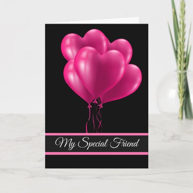 Valentine's Day Card-My Special Friend  Holiday Card (Front)