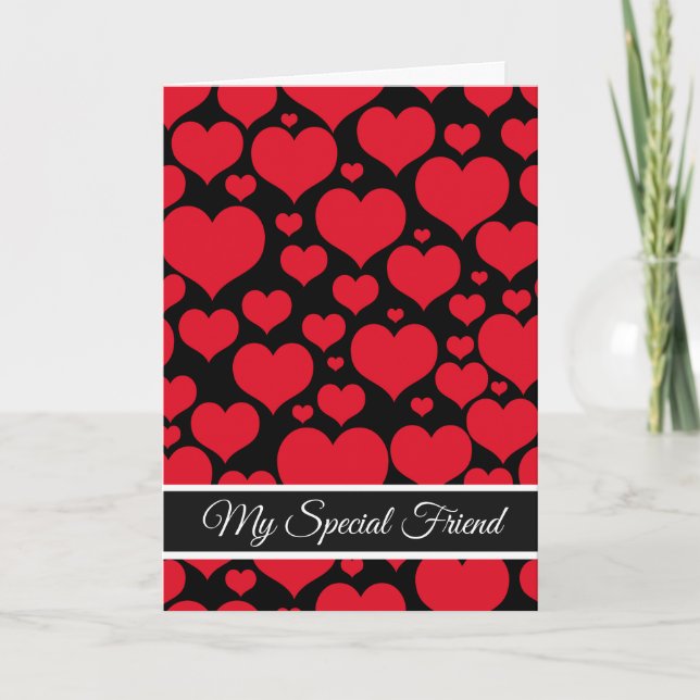 Valentine's Day Card-My Special Friend  Holiday Card (Front)