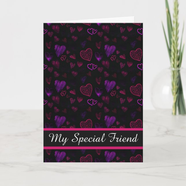Valentine's Day Card-My Special Friend   Holiday Card (Front)