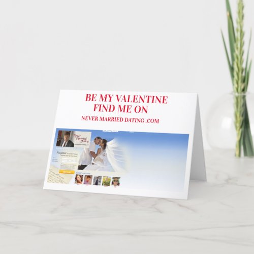 Valentines Day Card  Never Married Dating