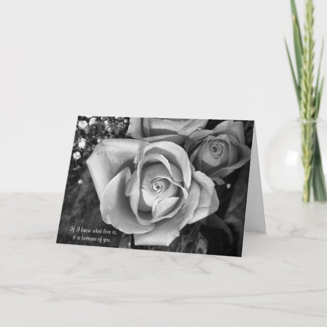 Valentine's Day Card Rose-Man (Front)