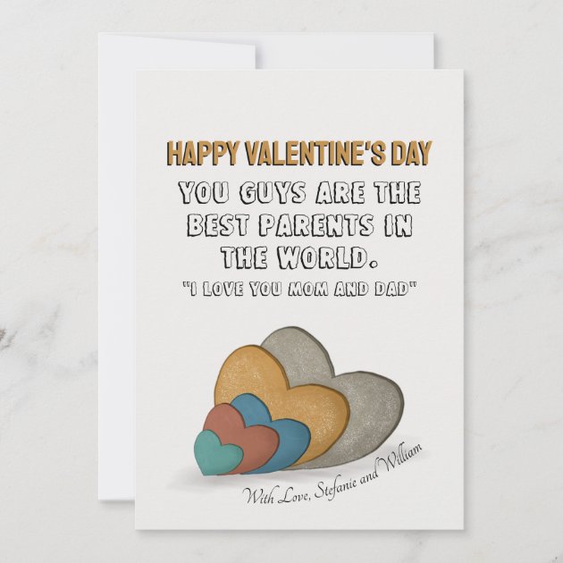 Valentine's day cards for mom best sale and dad