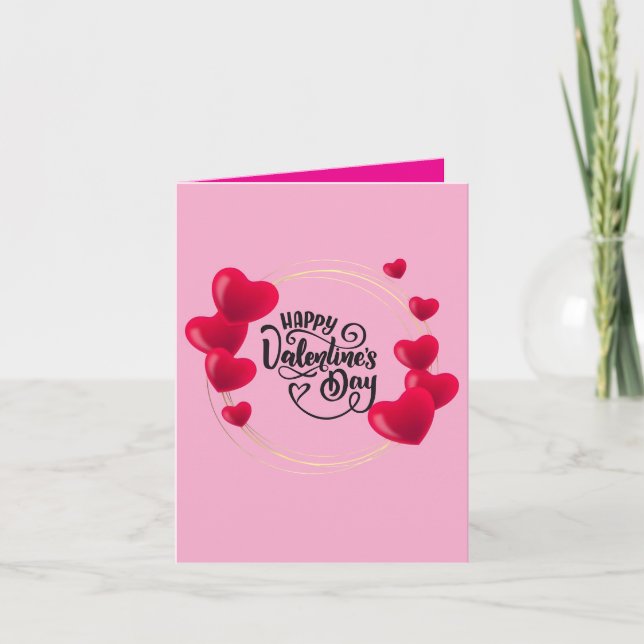 Valentines Day Card Template For Friend (Front)
