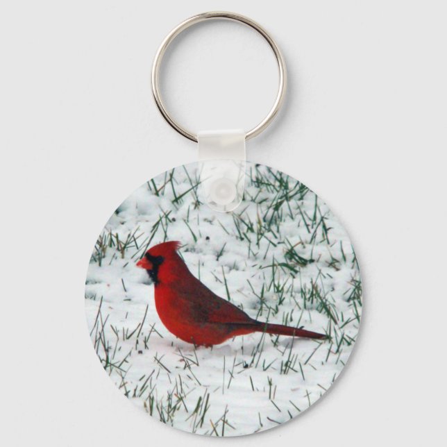 Valentine's Day Cardinal Keychain (Front)