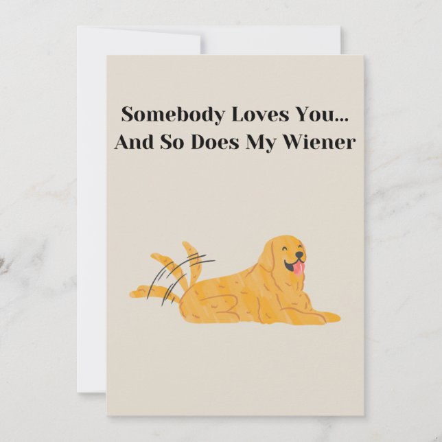 Valentine's Day Cards From Dogs Dog Mom Card (Front)