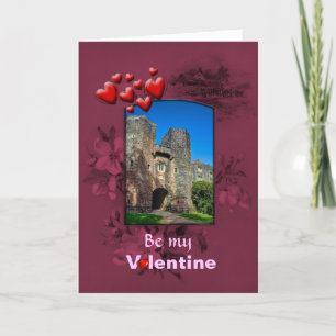Valentines Day Castle Defenses, Symbolism Holiday Card