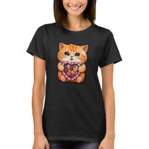 Valentine's Day Cat: Cute Kitty with a Heart