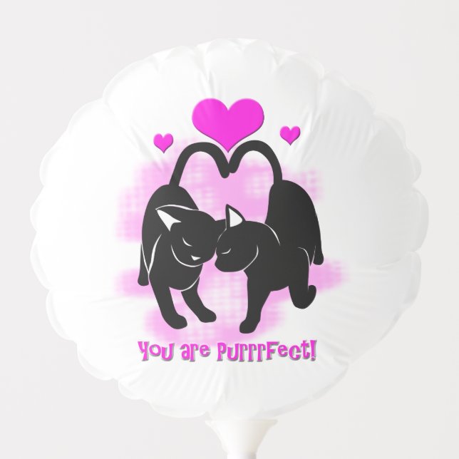 Valentine's Day Cats Balloon (Front)