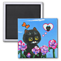 Valentine's Day Cats Creationarts Magnet