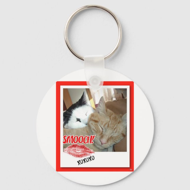 Valentine's Day Cats Keychain (Front)