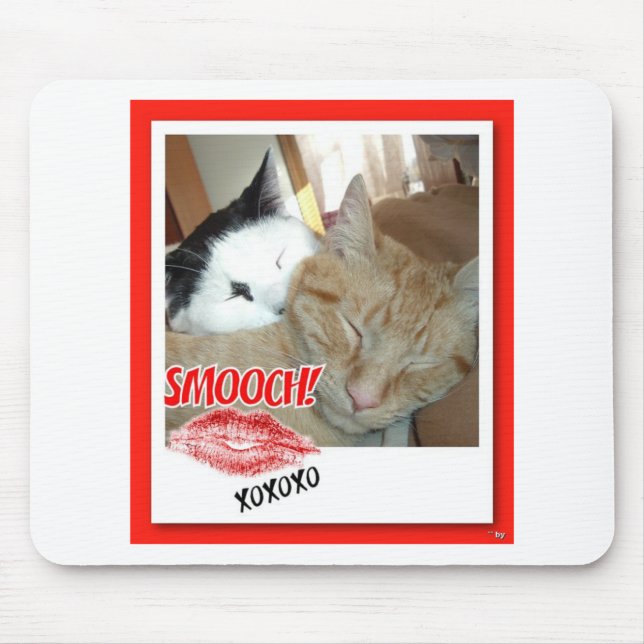 Valentine's Day Cats Mouse Pad (Front)
