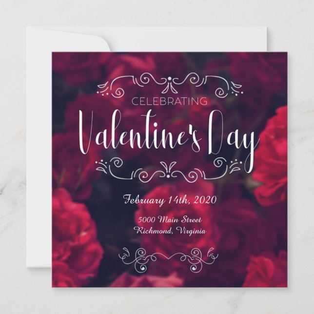 Valentine's Day Celebration Invite (Front)