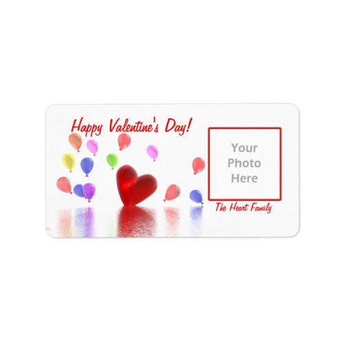 Valentines Day Celebration photo frame Label