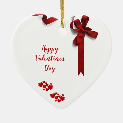 Valentines Day Ceramic Ornament