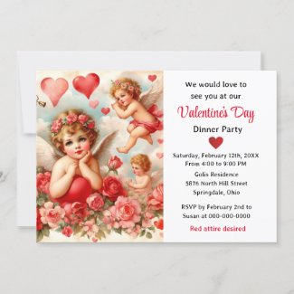 Valentine's Day Cherup Angel Holiday Party 