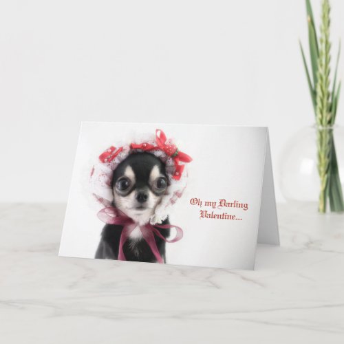 Valentines Day Chihuahua Card